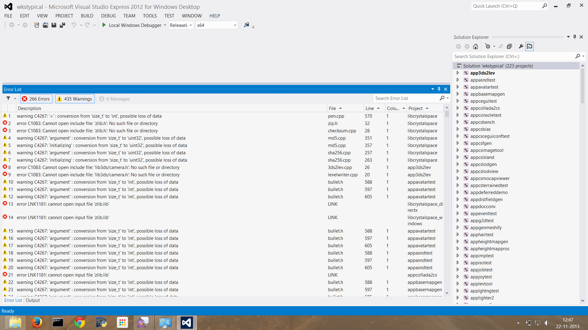 zlib missing