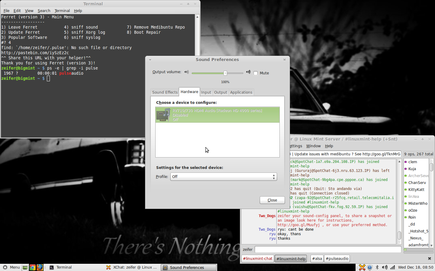 sound preferences open