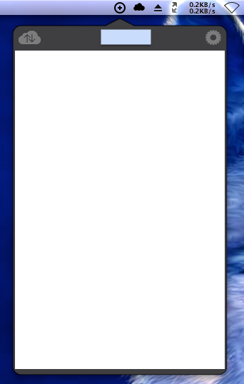 Similar to DropBox menu window