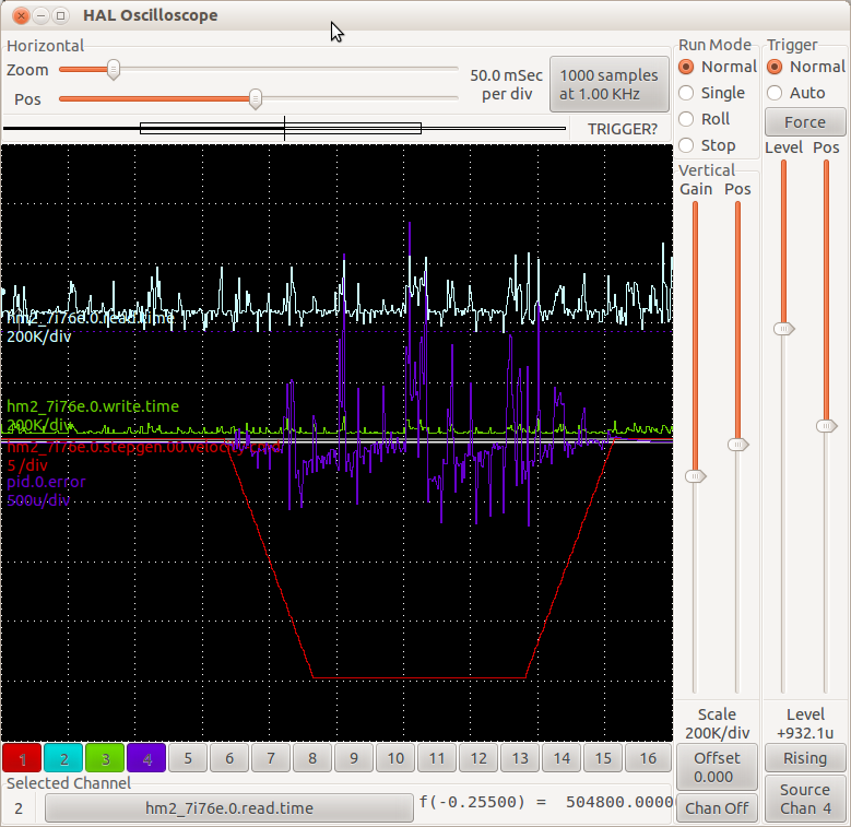 7I76E 1khz 1200 IPM stepgen