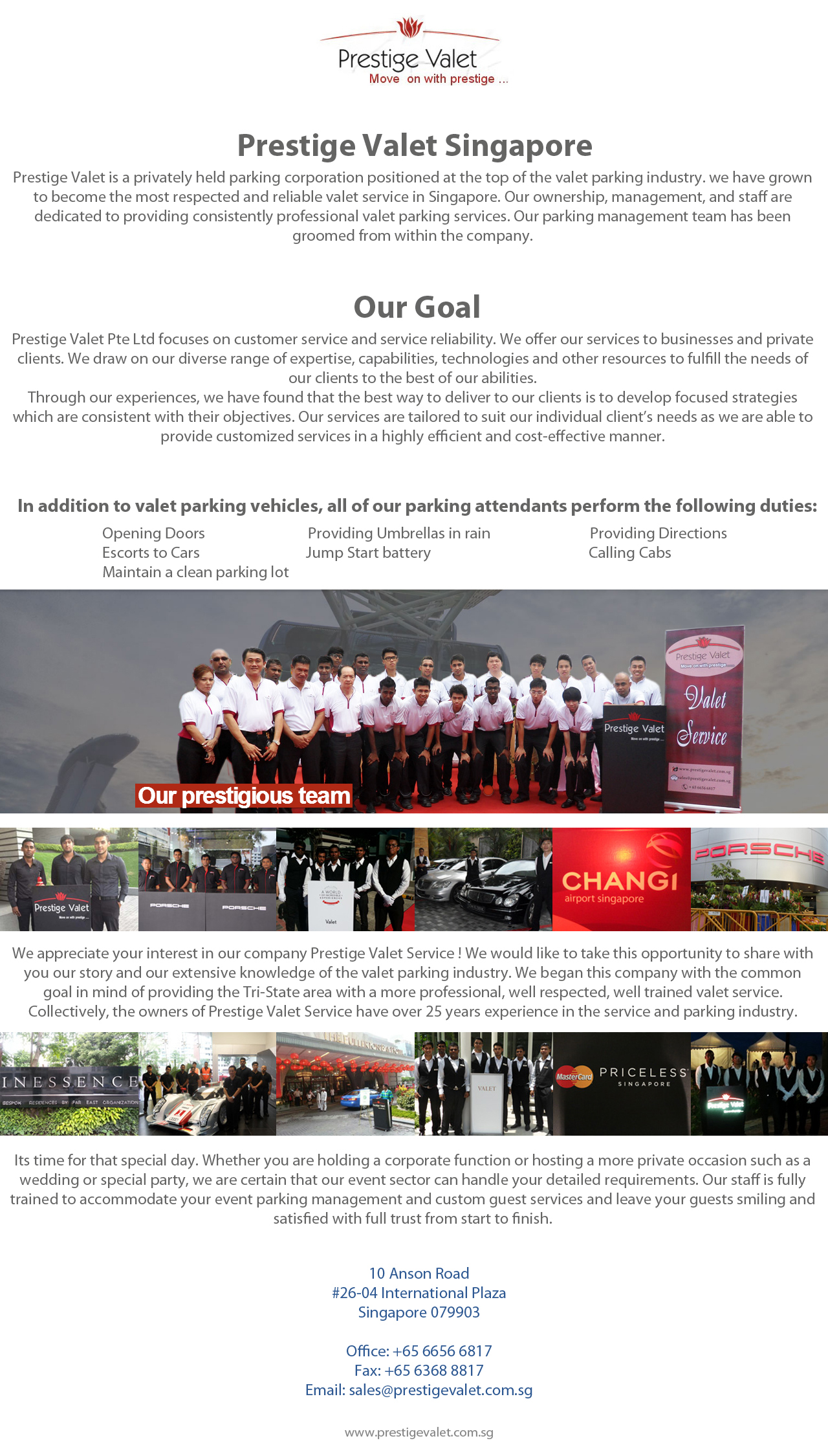 Prestige Valet Singapore