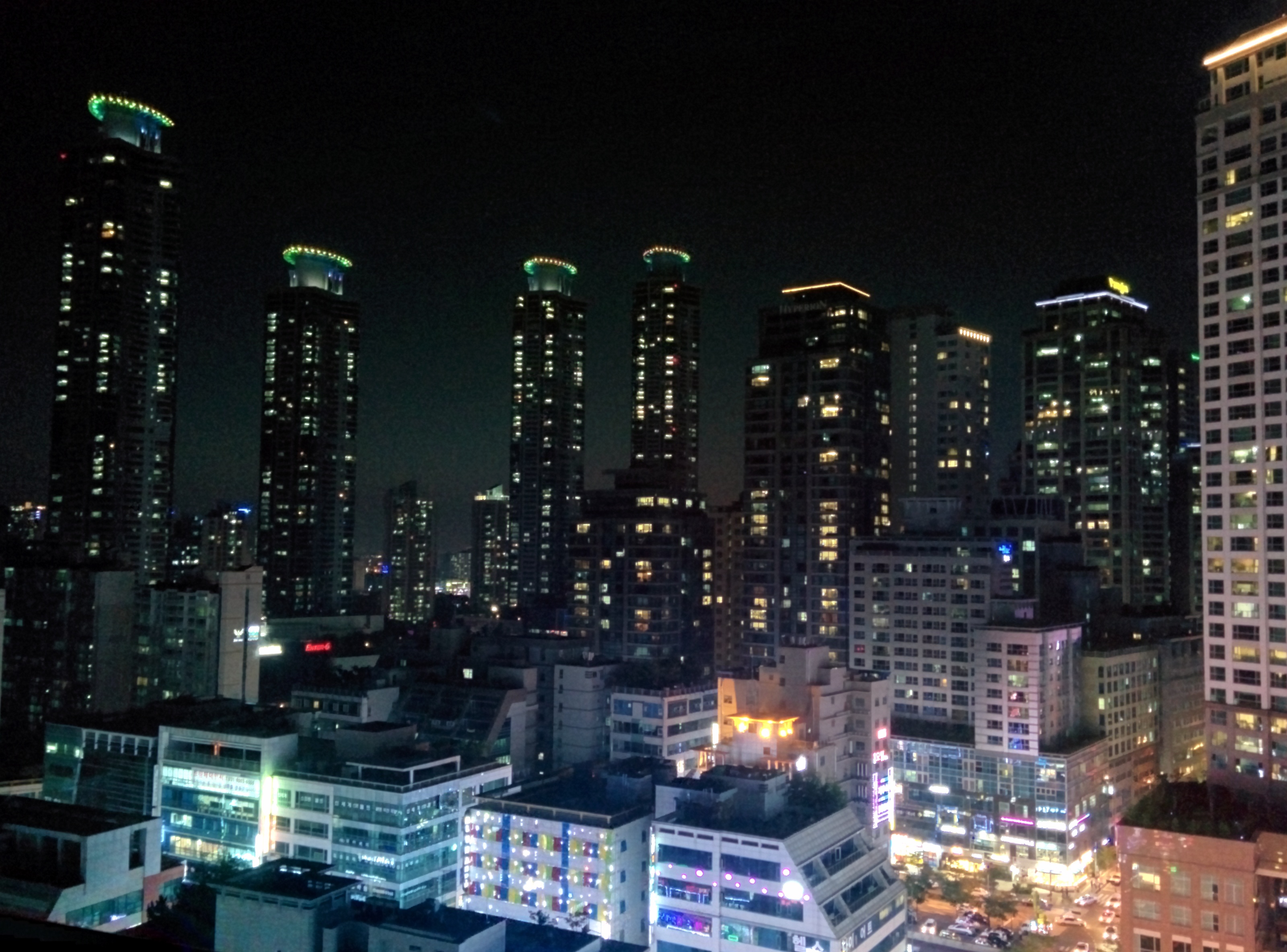 A night aerial view from my room.