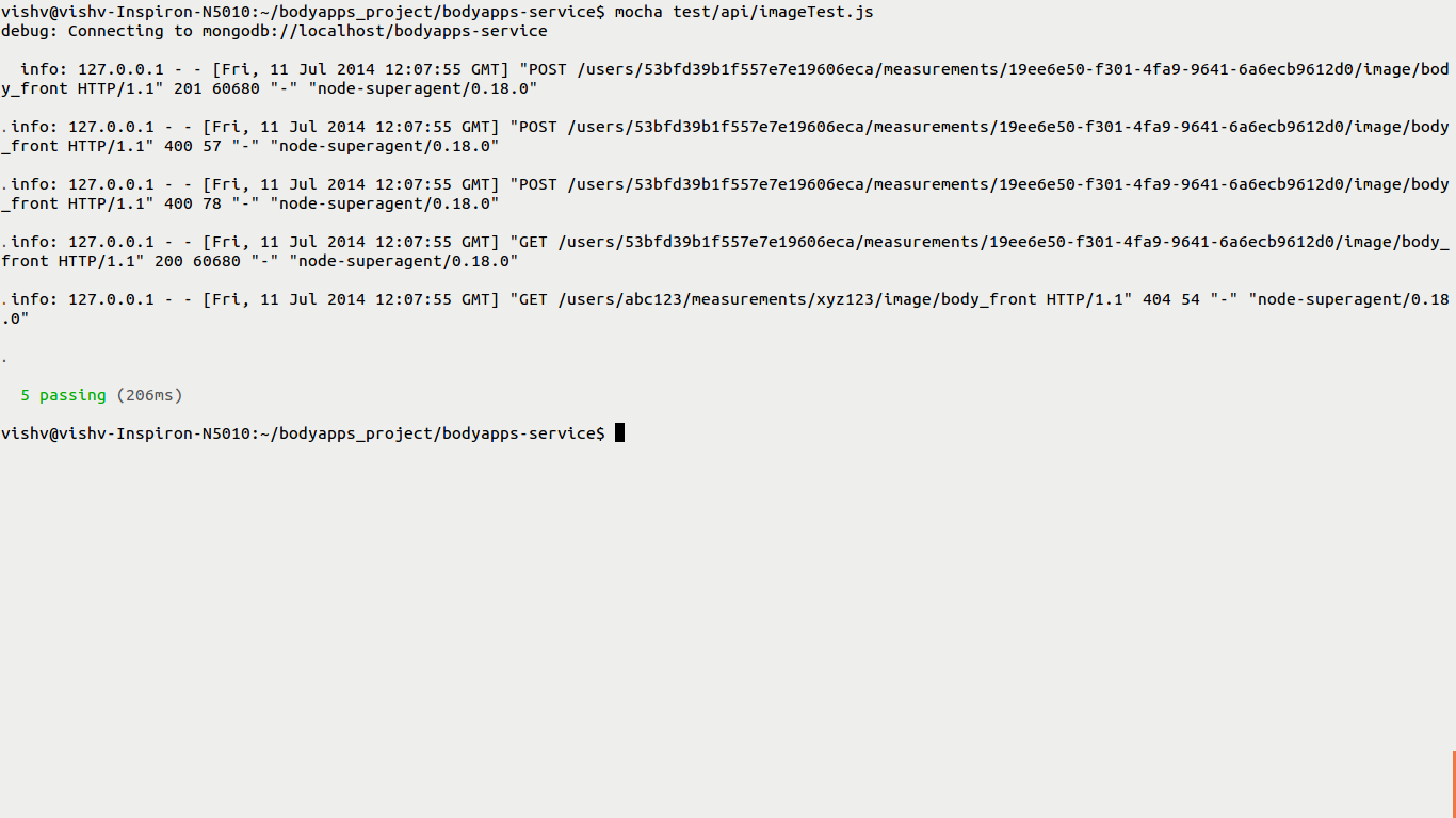 Image Test working successfully mocha