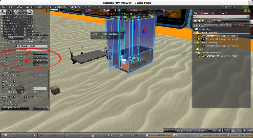 XML import does not save back to inventory upon rez