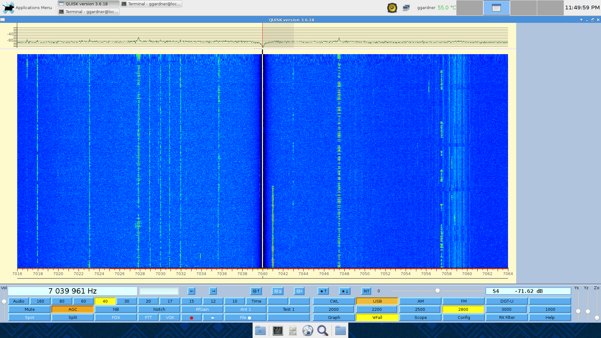 SDR on 40m CW