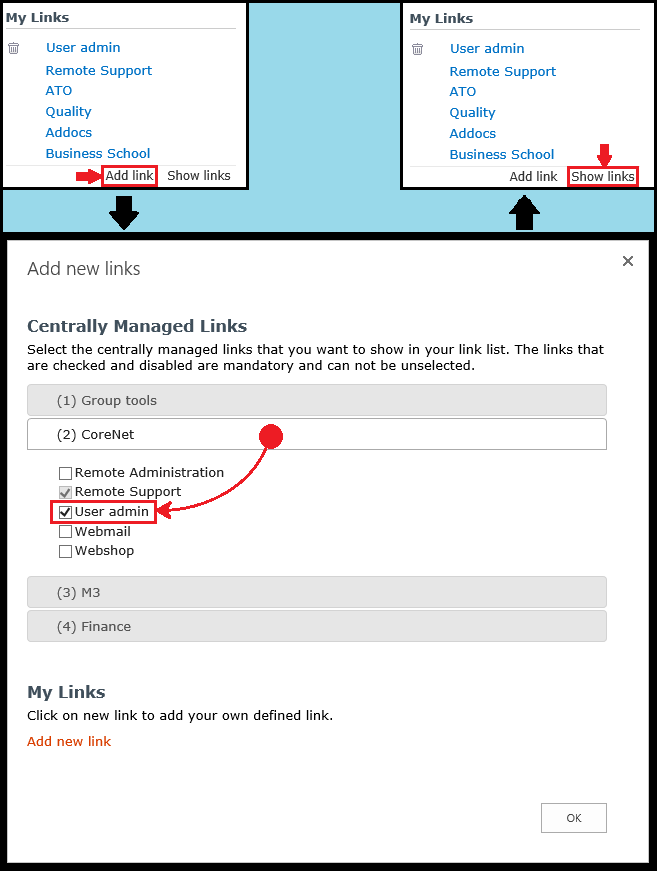 user admin 2