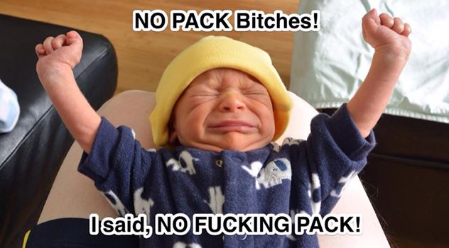 No pack!