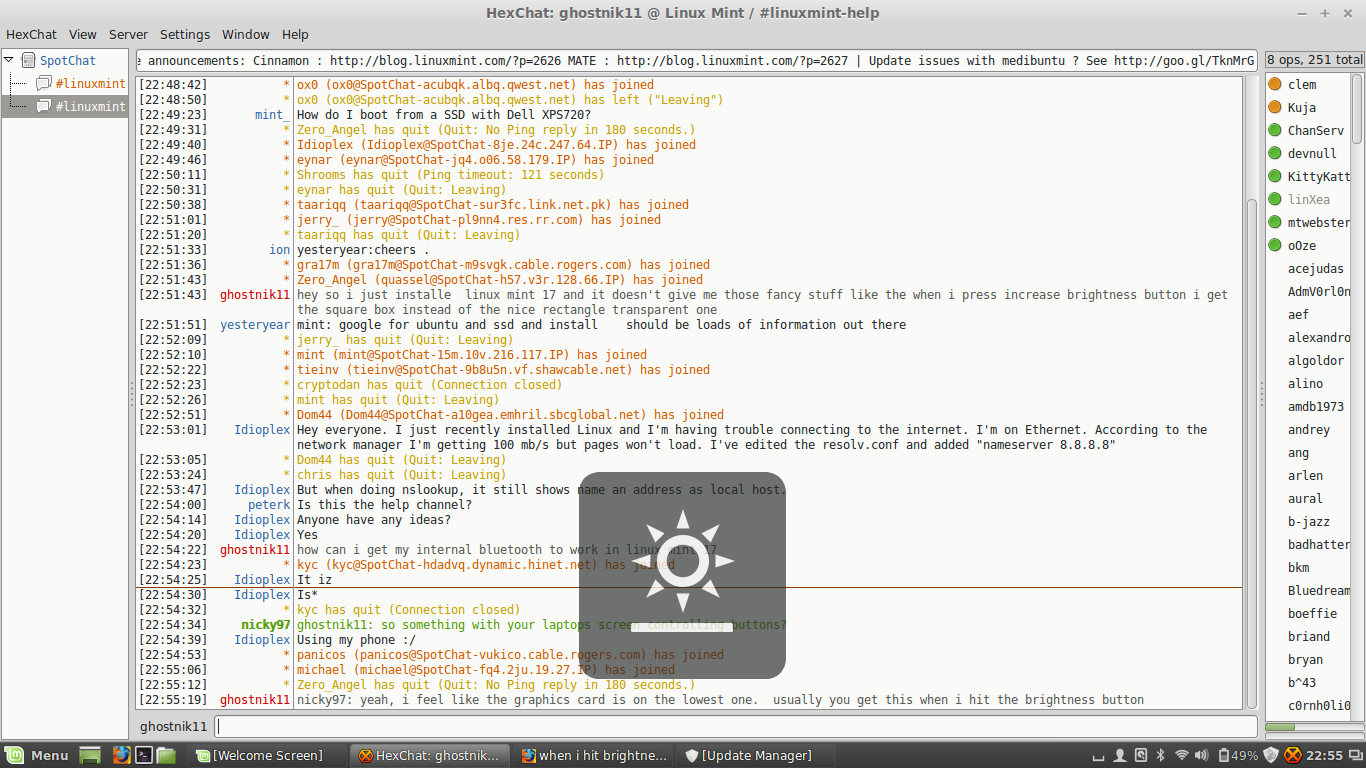 my brightness control