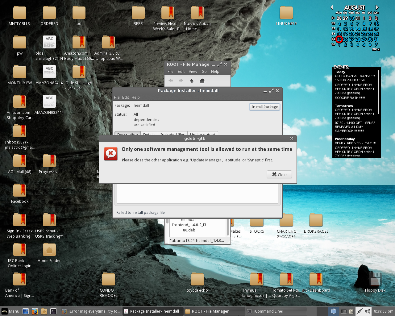 package installer blows up