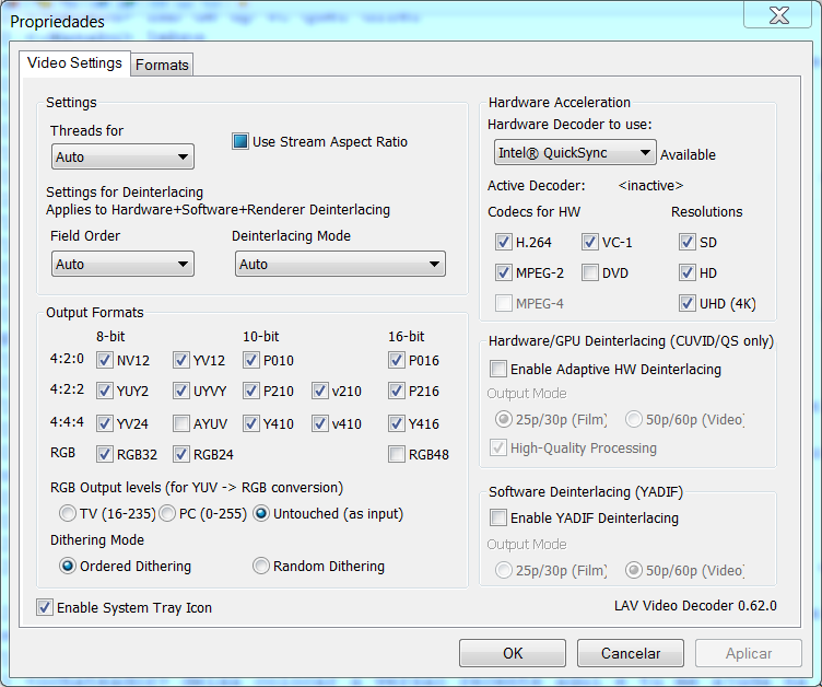 Lav video Config