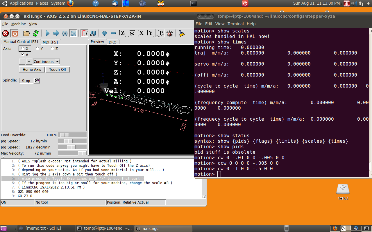 linuxcnc usrmot