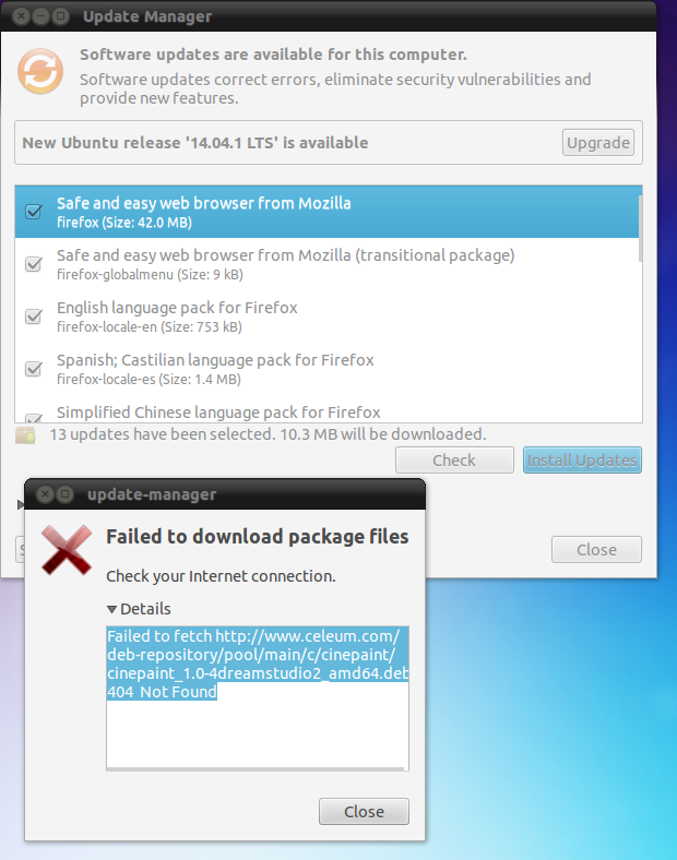 DreamStudio wont update