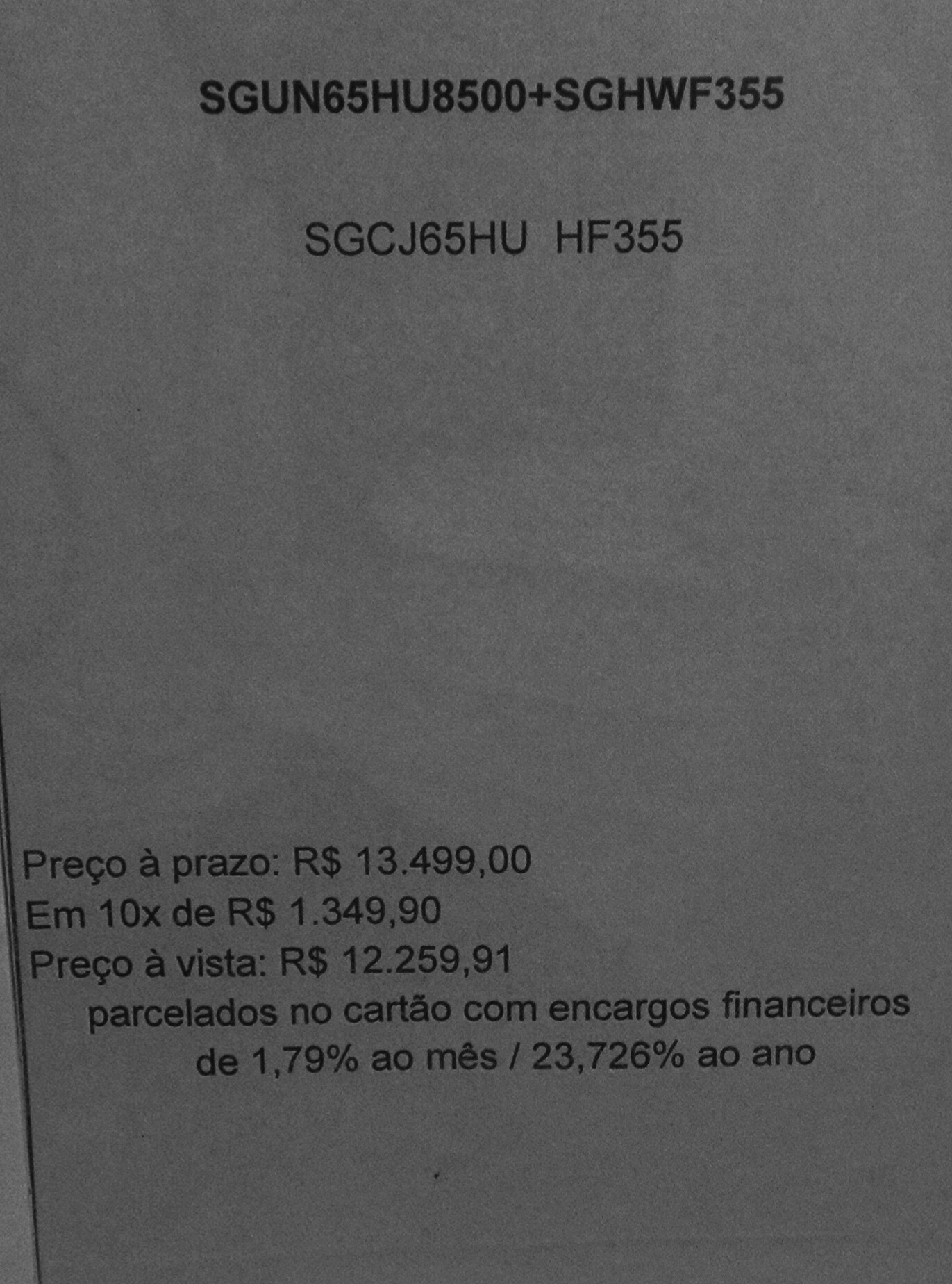 preço