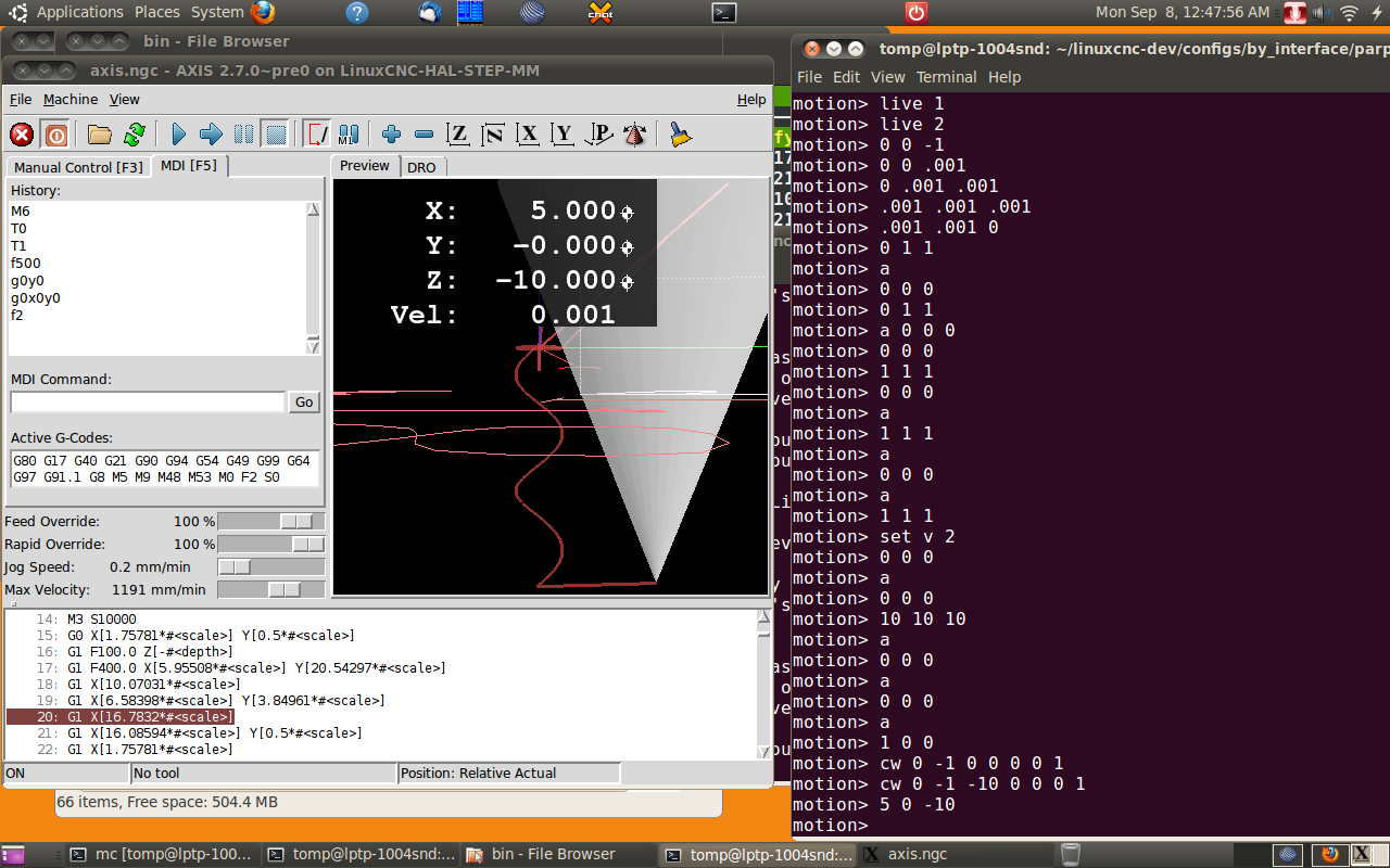 linuxcnc usrmot