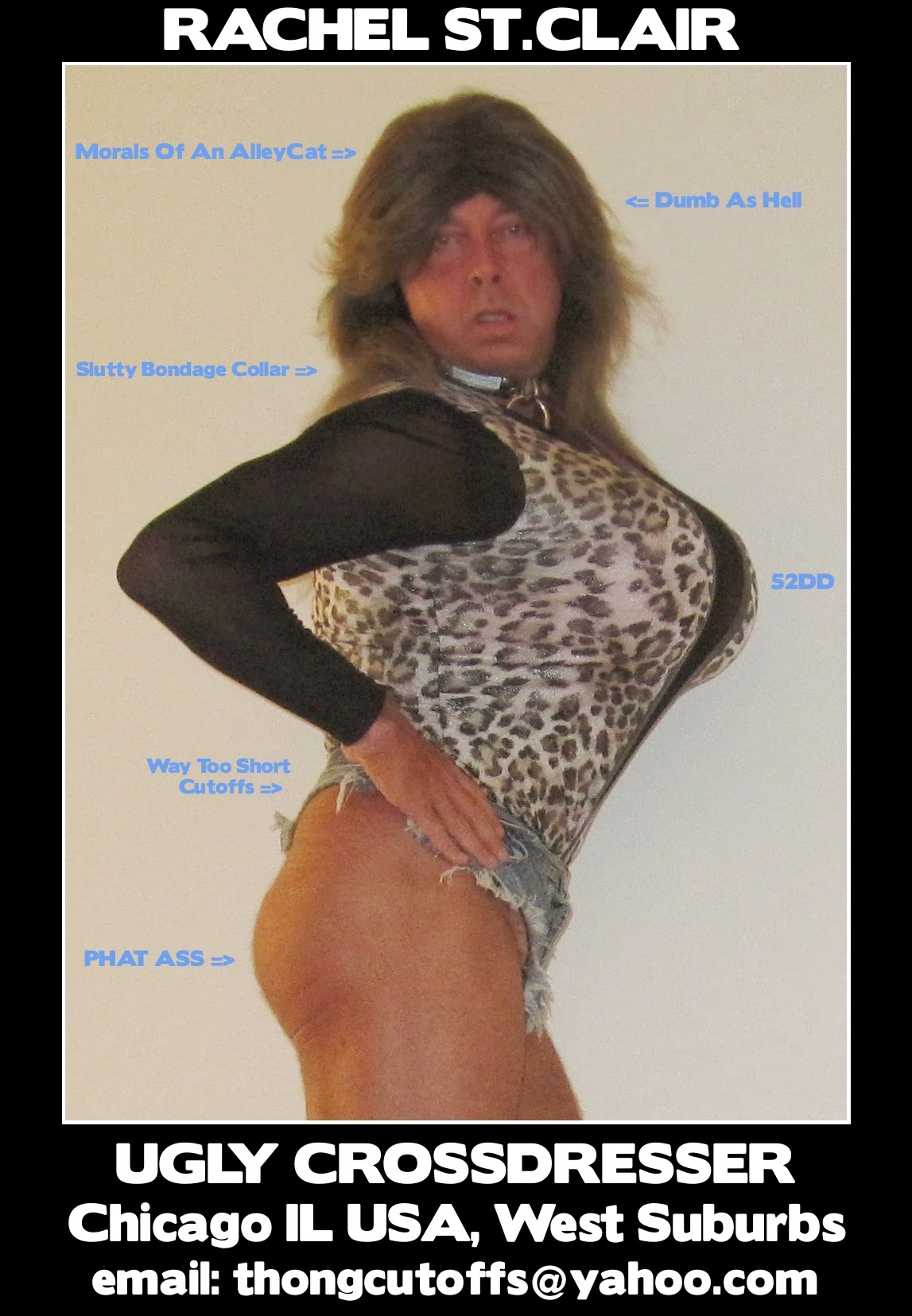 Rachel St.Clair Ugly Crossdresser, Chicago