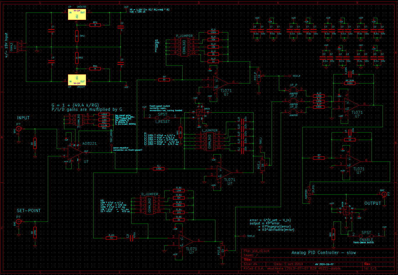 analog PID controller