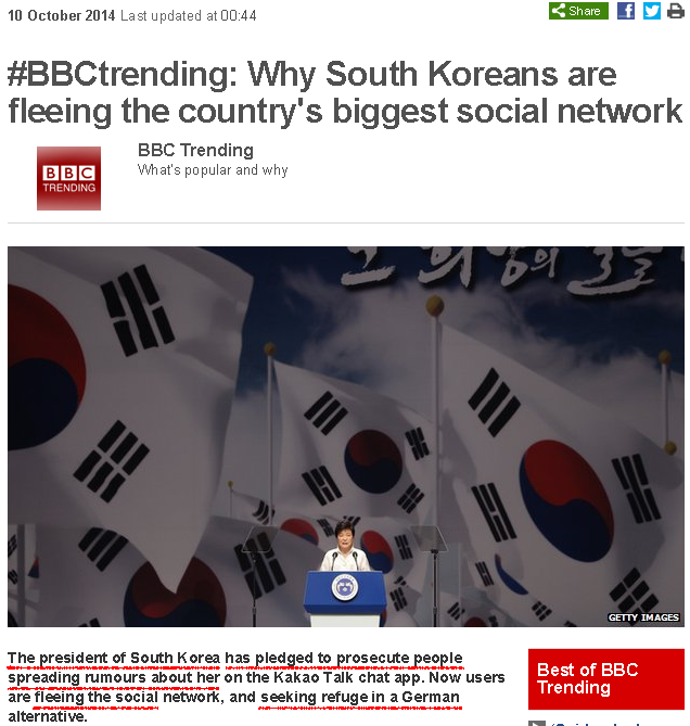 BBC News    BBCtrending  Why South Koreans are fleeing the country s biggest social network