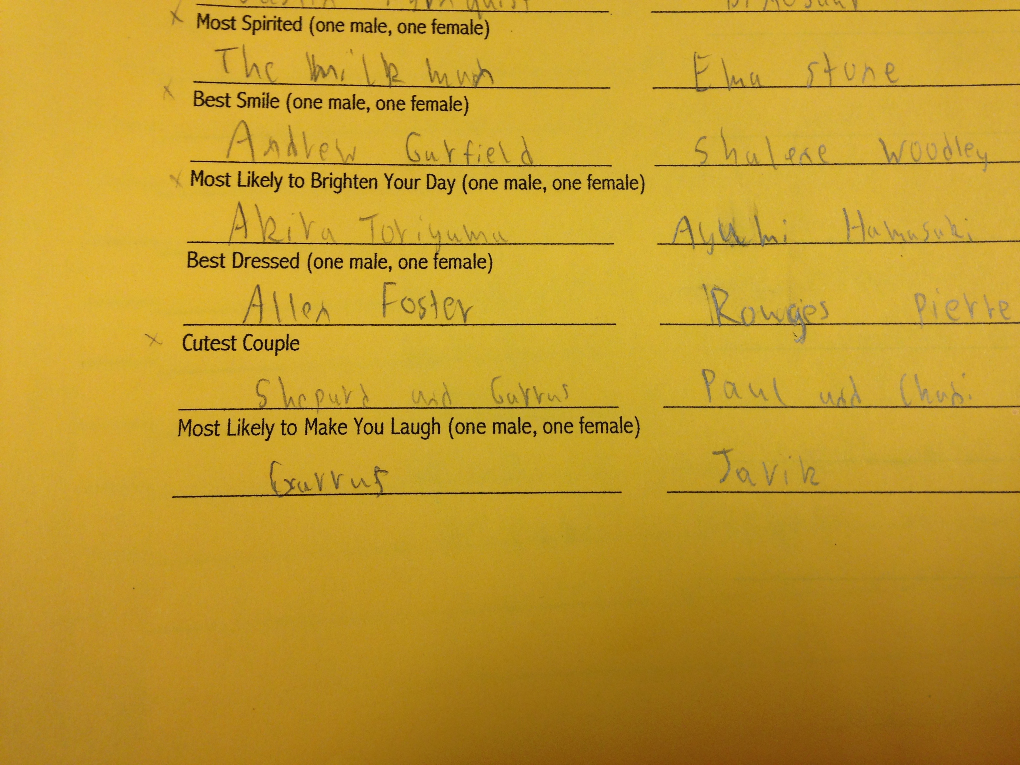 Senior Polls #2