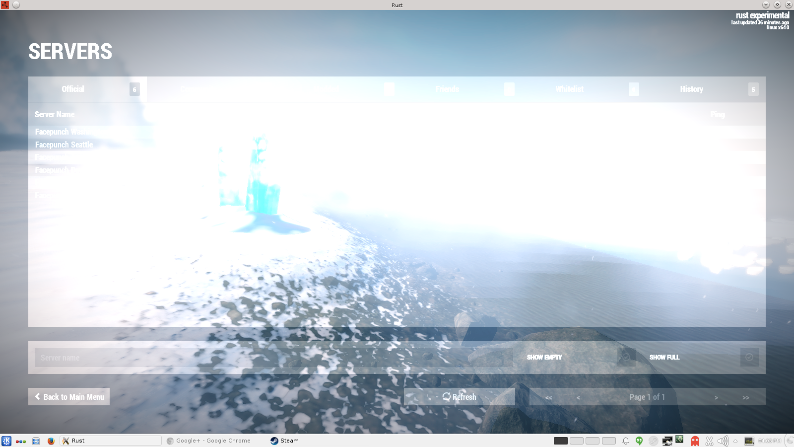 Rust server list booboo