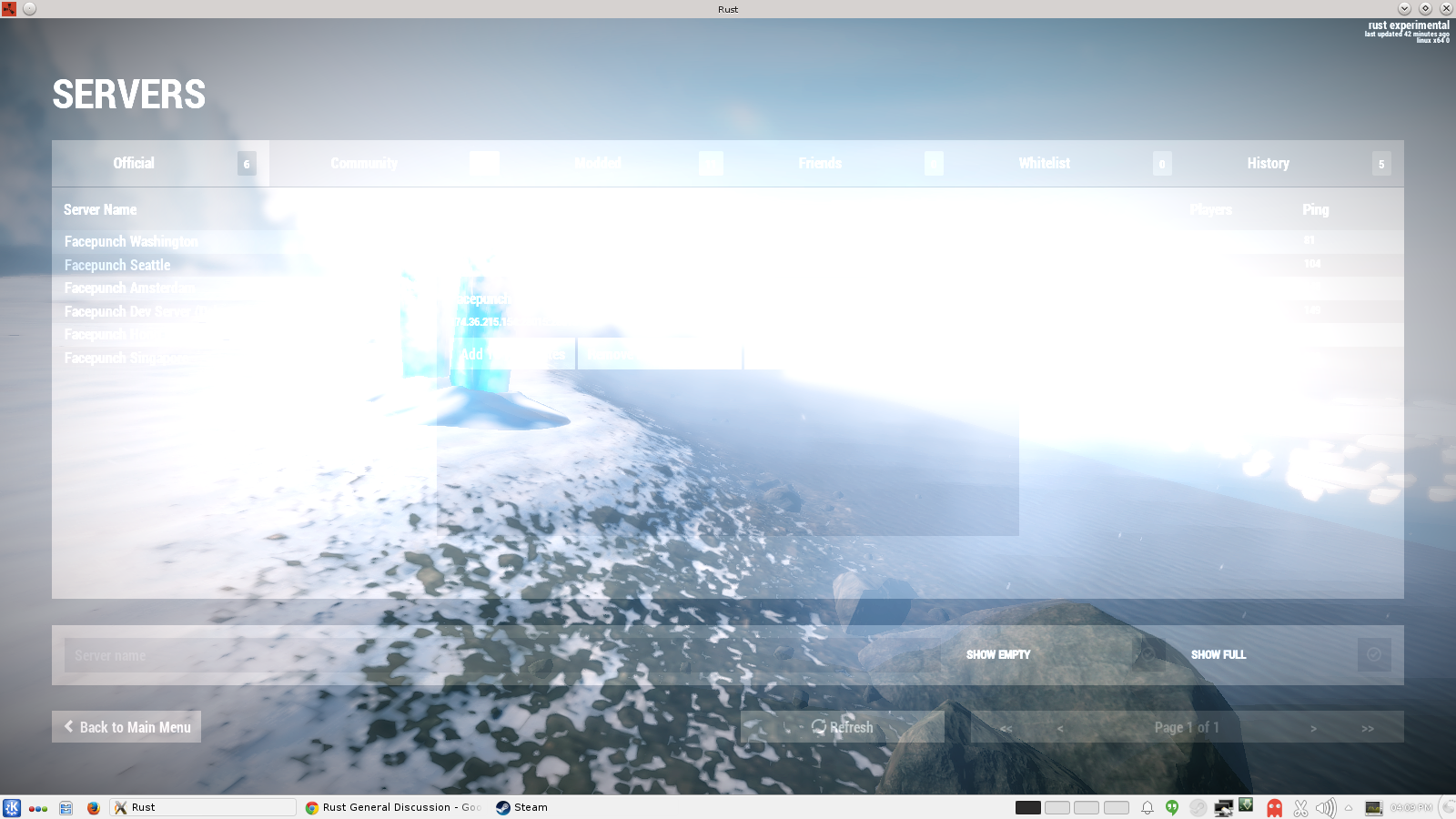 Rust server list booboo