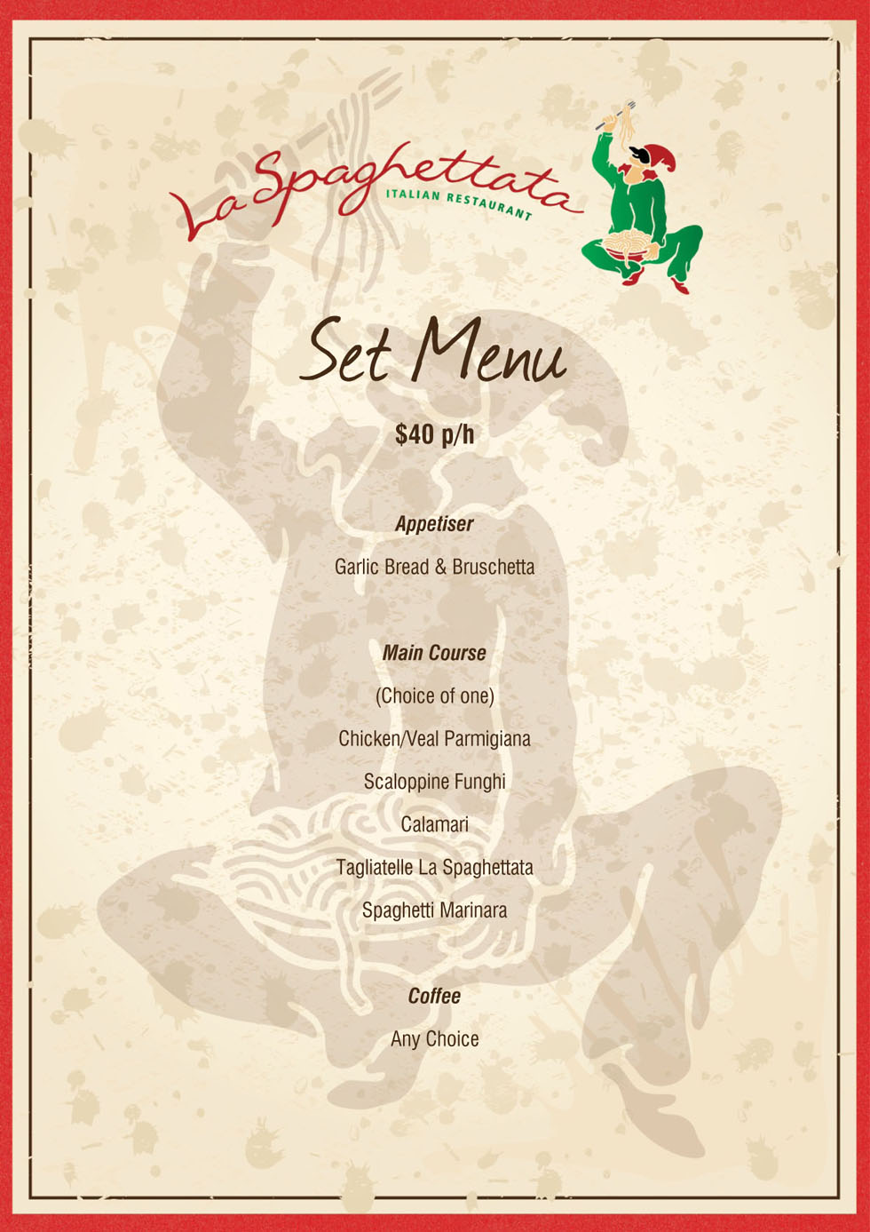 <a href="http://laspaghettata.com.au/setmenu.html">Italian Food in Australia – Set Menu</a>