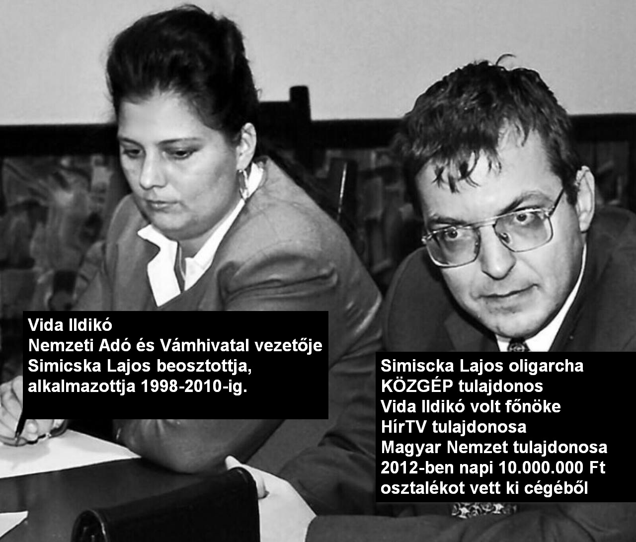 Simicska Lajos Vida Ildikó NAV