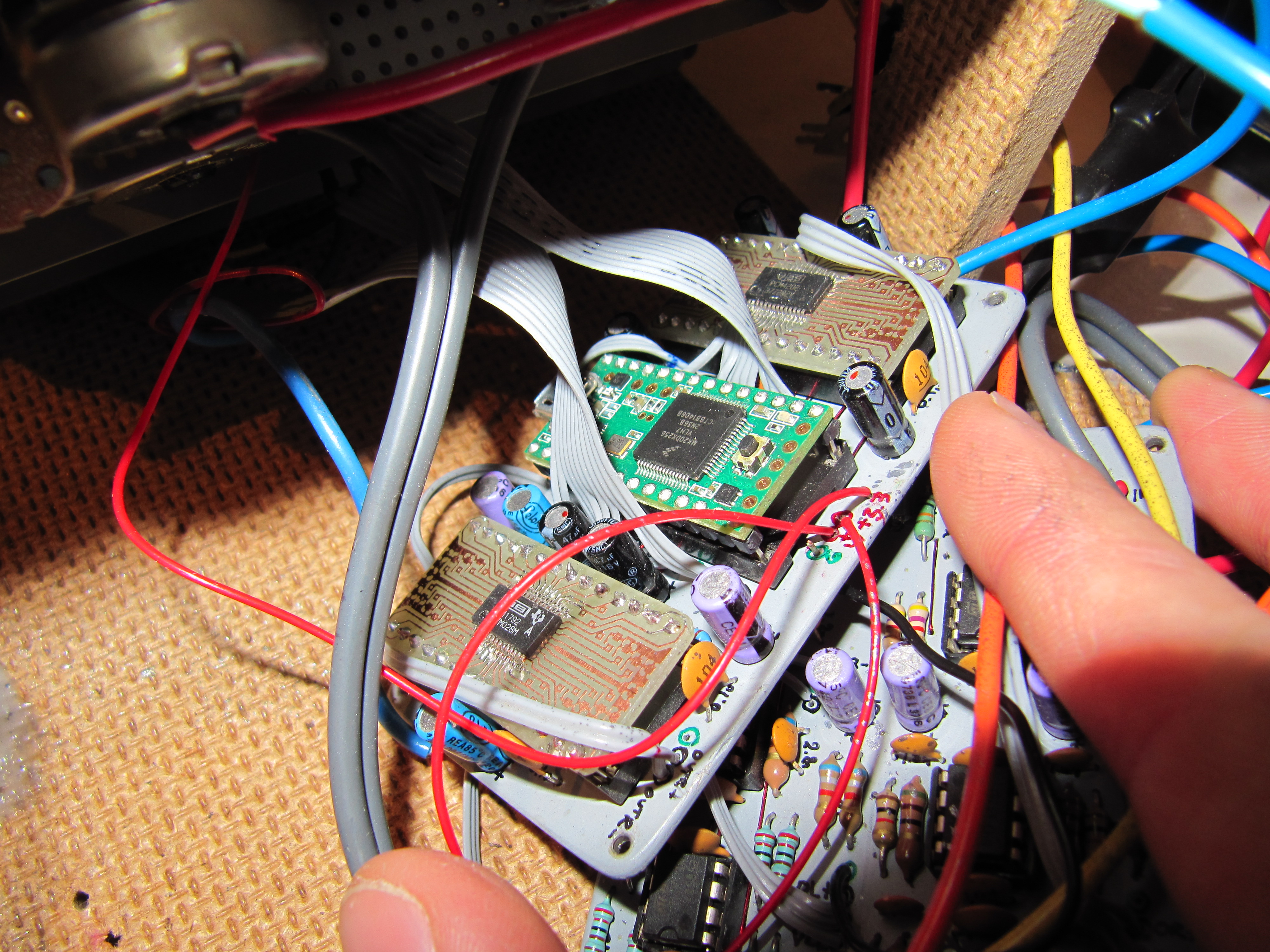 Digital board with Teensy 3.1 and A/D and D/A converters
