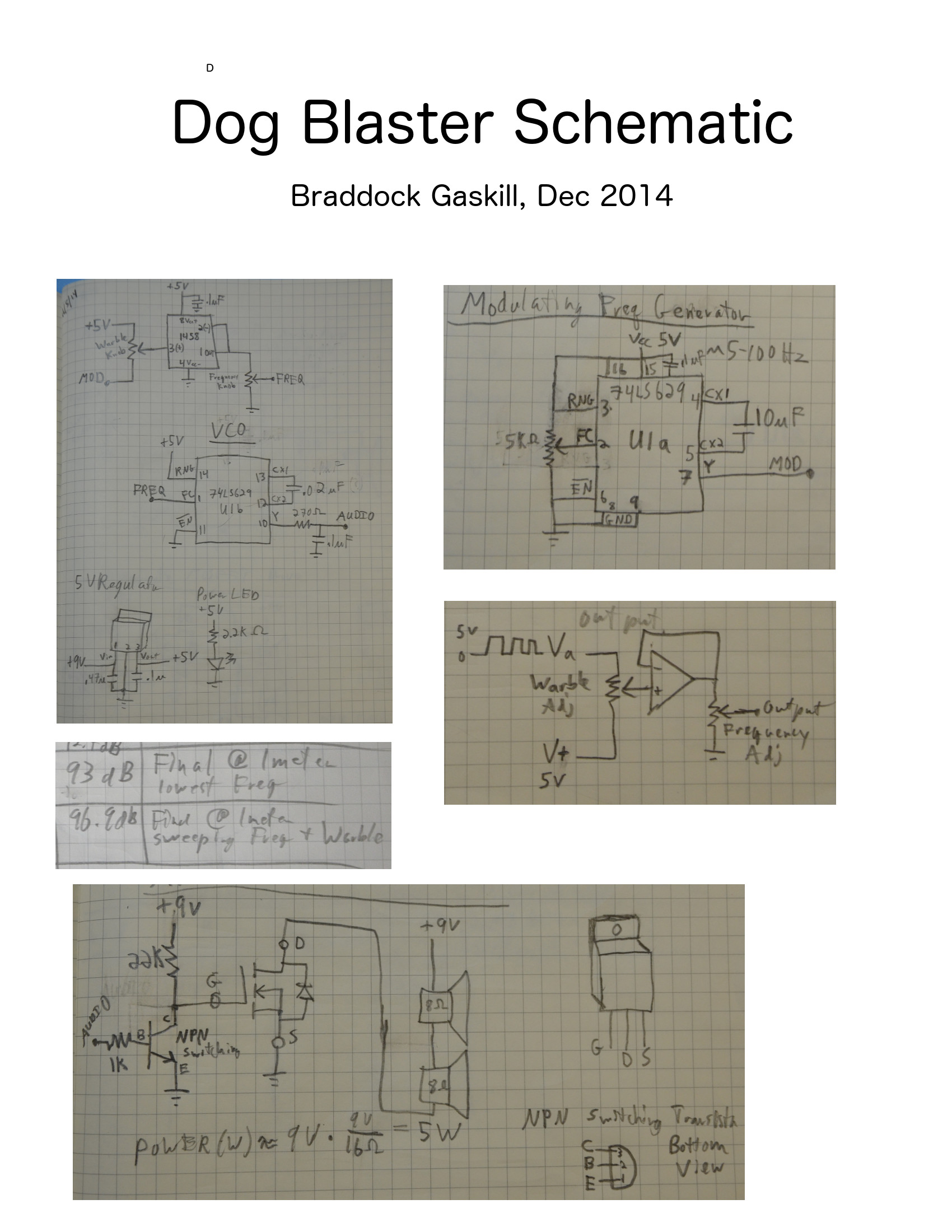 Dog Blaster Schematic