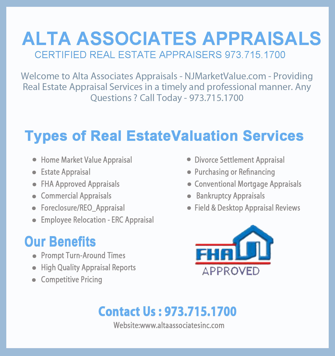 New Jersey Home Appraisal
