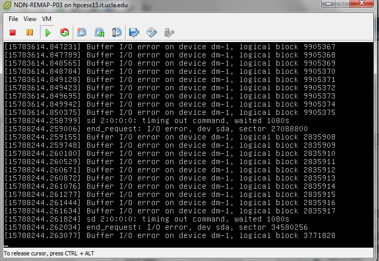 Named Data VM Console