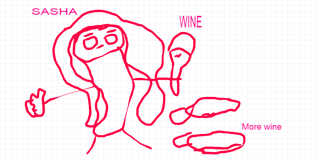 Sasha's with wine