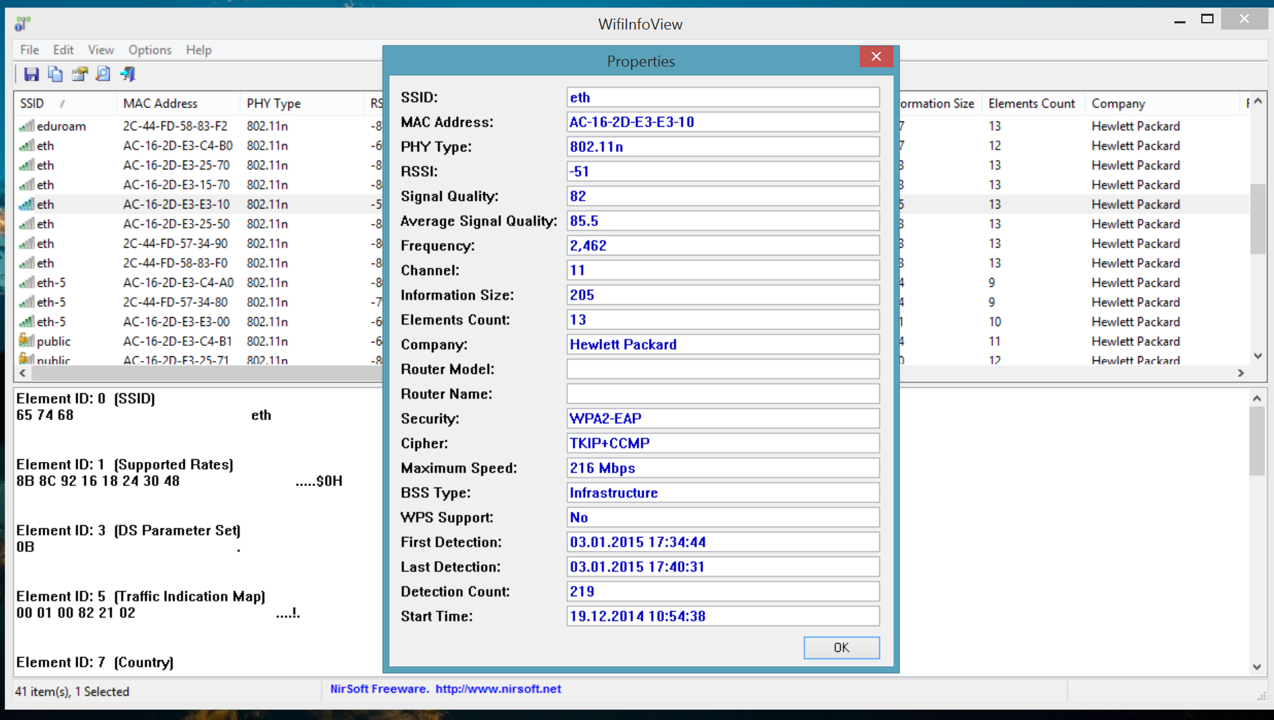 WifiInfoReading