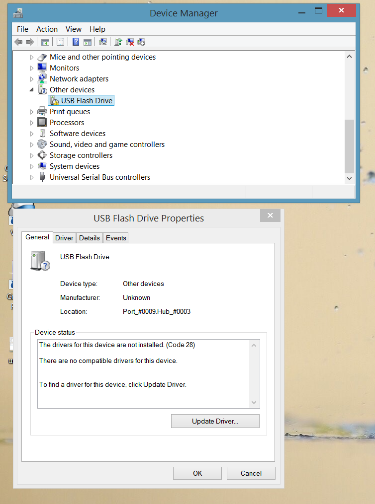 usb issue
