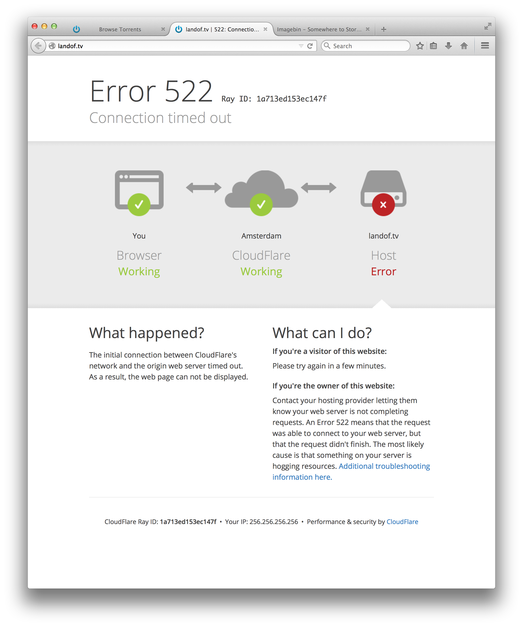 landof.tv unhappy cloudflare