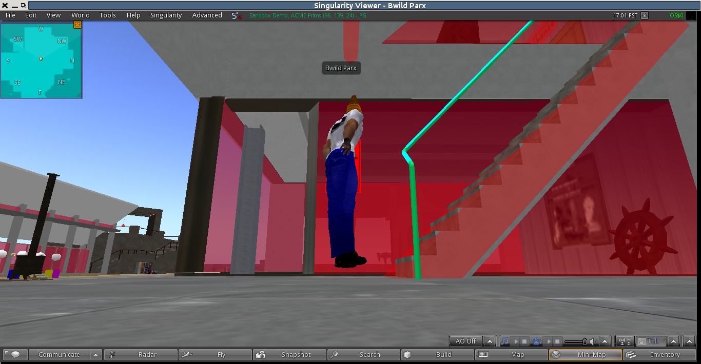avatar capsule float above ground and stairs