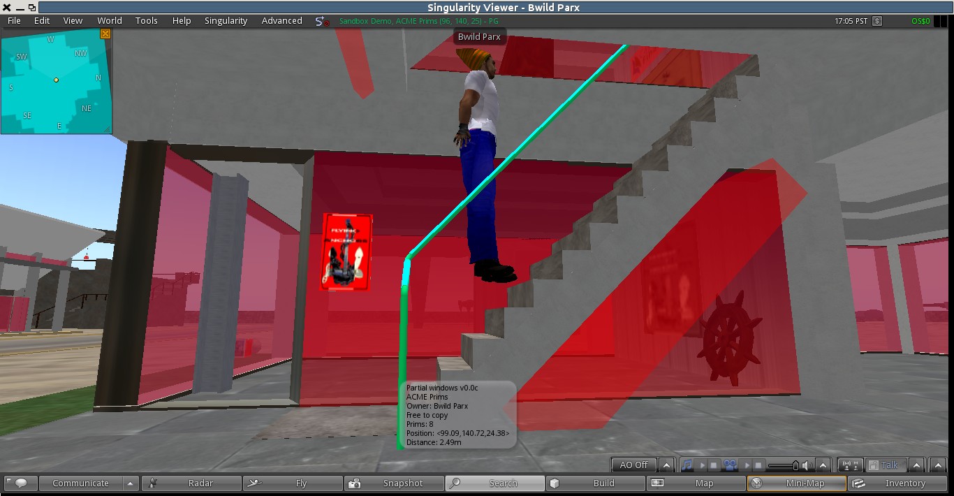 avatar capsule float above ground and stairs