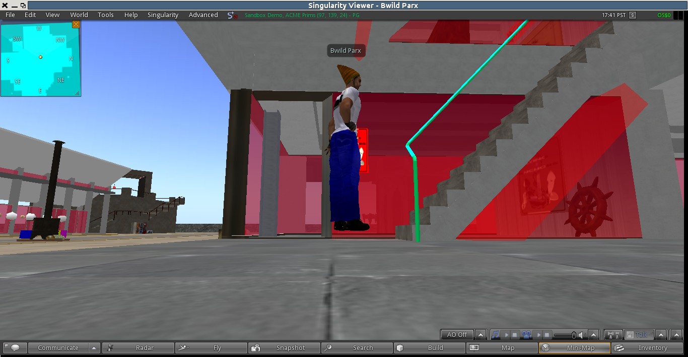Avatar capsule post BulletSim Fudge Factors applied