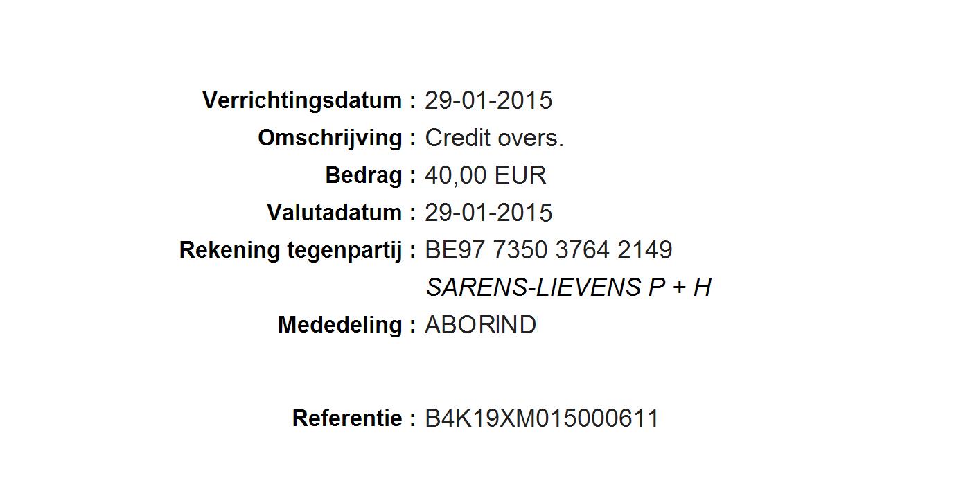 Overschrijving