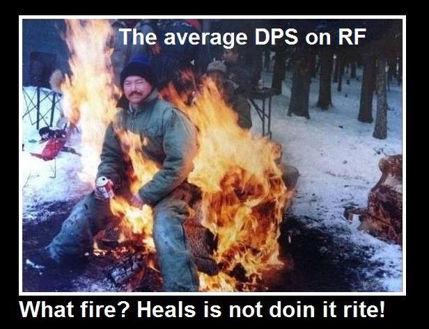 RF  dps vs healer