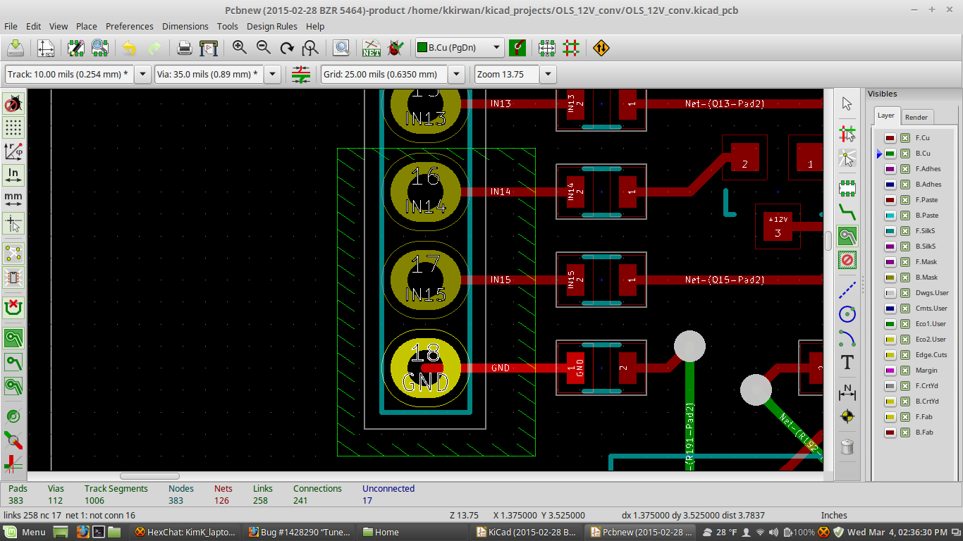 Kicad screenshot