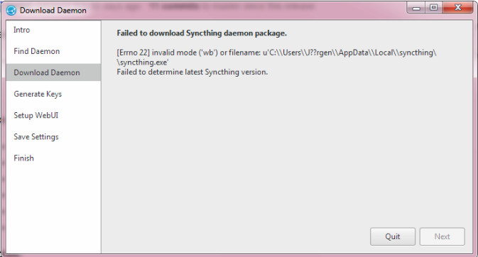 syncthing-gtk-error