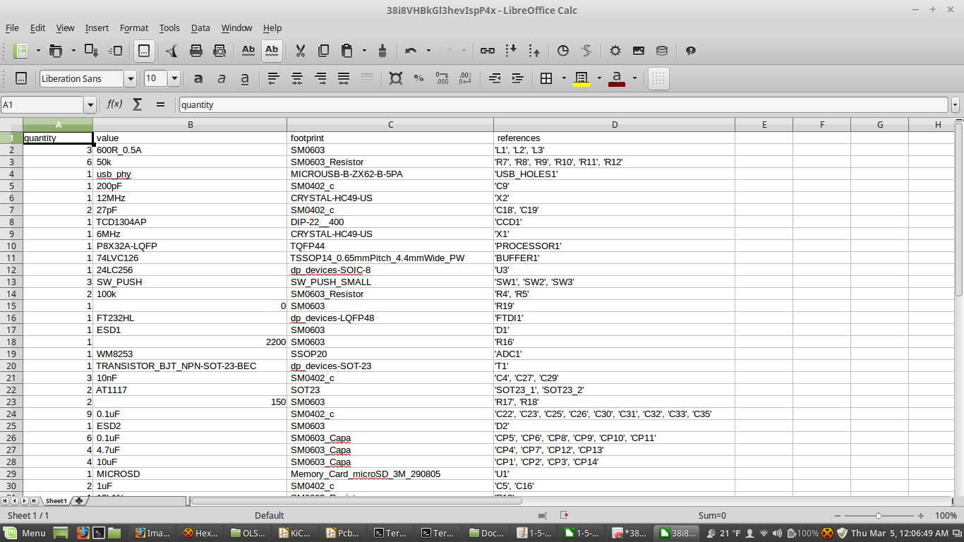 LibreOffice Calc screenshot