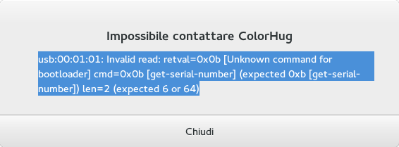 colorhug error