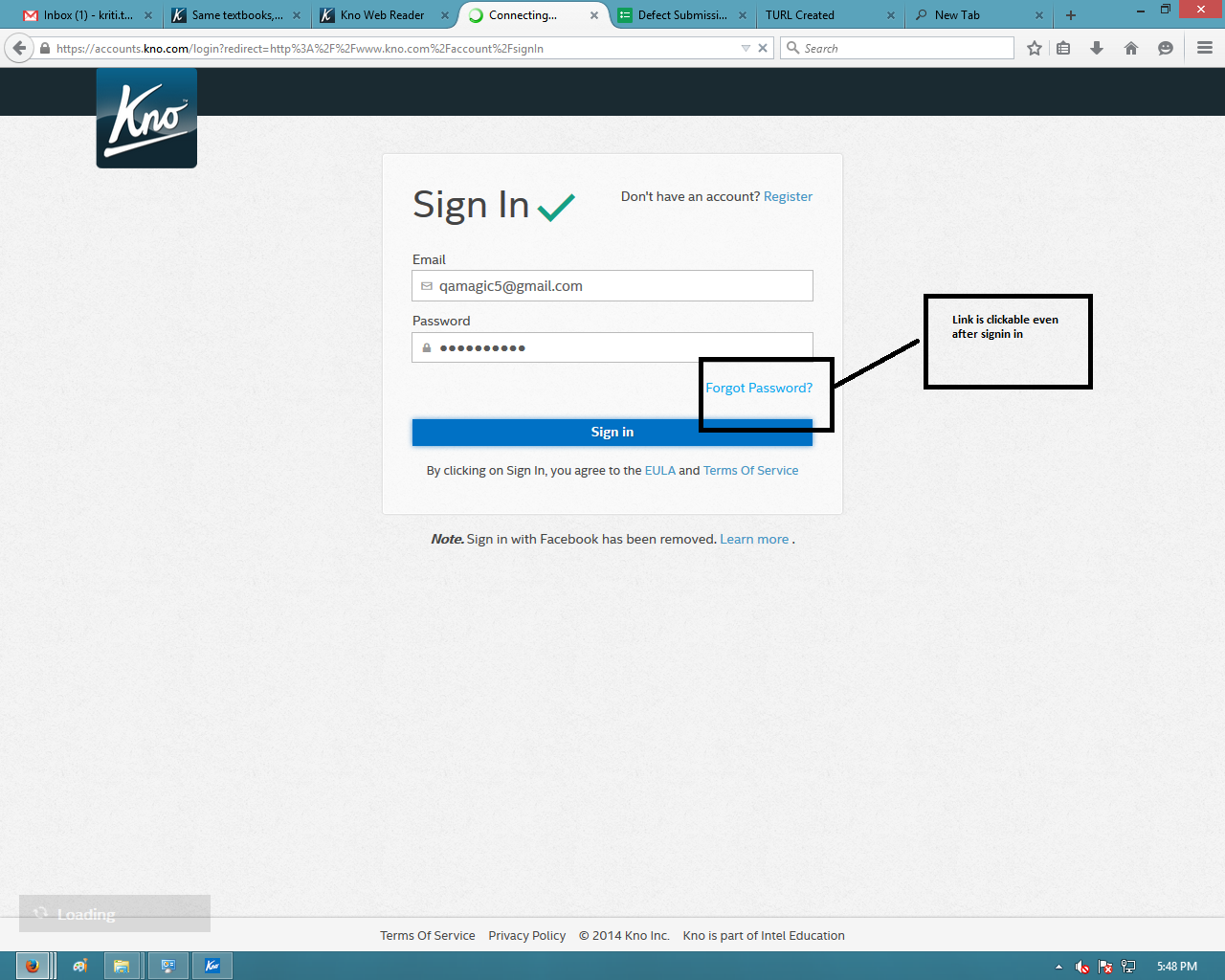 link clickable