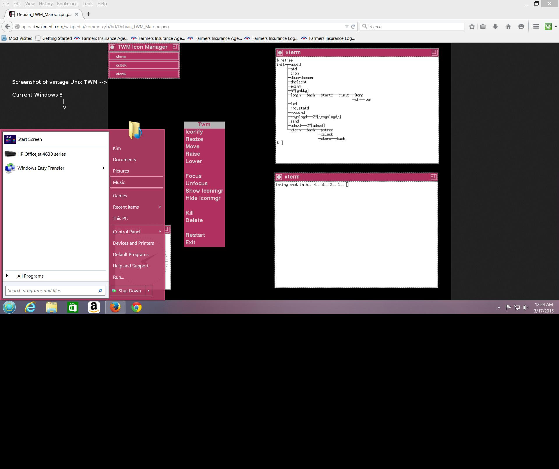 Windows 8 == TWM