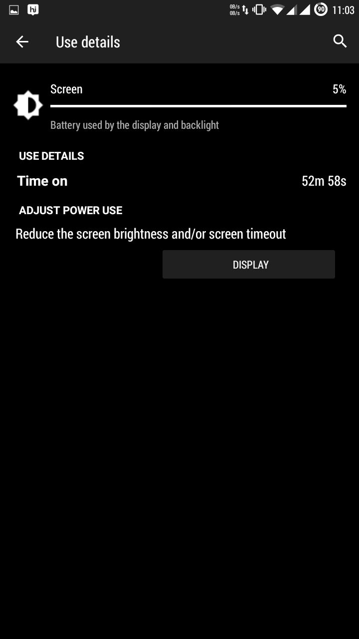 battery usage
