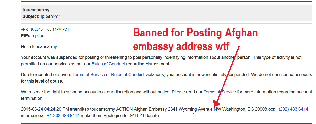 FUcking banned