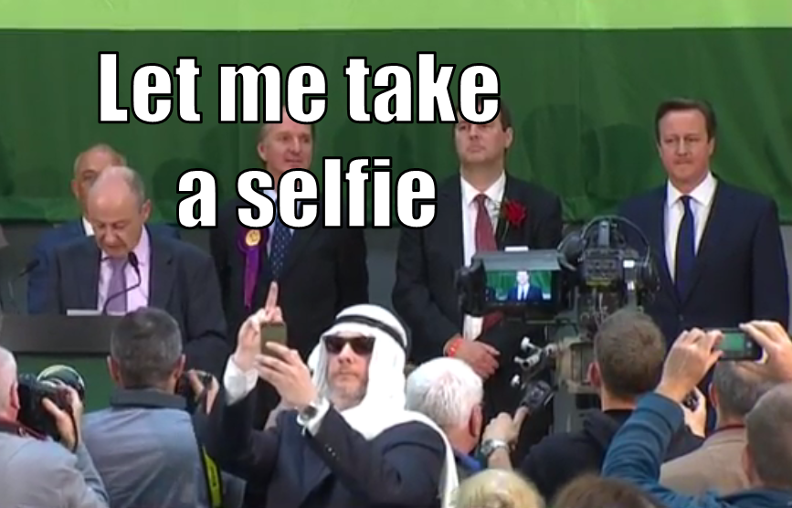 UK Election 2015 - Let me take a selfie!