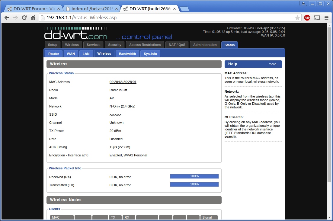 dd-wrt screenshot