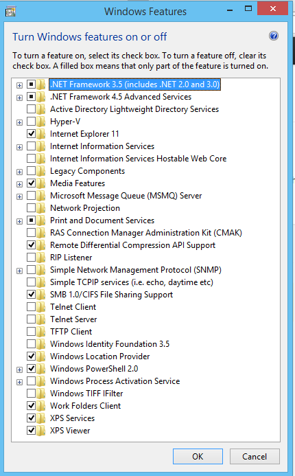 Windows Features